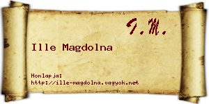 Ille Magdolna névjegykártya